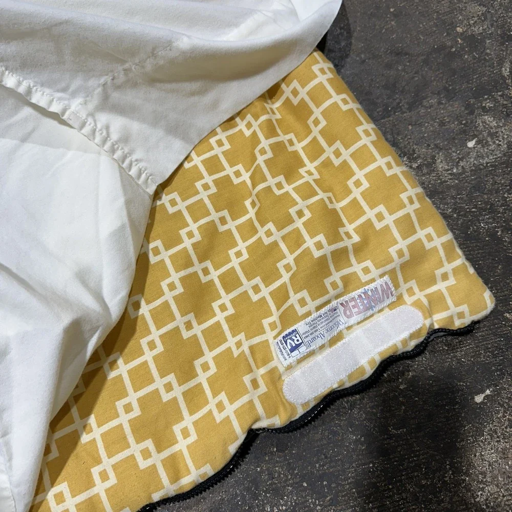 RV Superbag TWIN Sleeping Bag Blue Gray with cream sheets